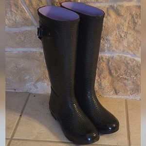 BN Stone Creek black rubber rainboots.  Size 8. Perfect condition.